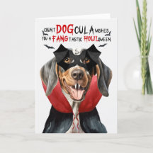 Bluetick Coonhound Funny Count DOGcula Halloween
