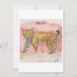 Tarjeta Festiva Bobcat Greeting Card