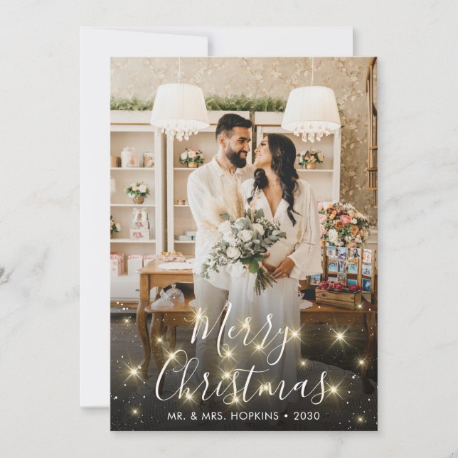Tarjeta Festiva Boda Brillante (Anverso)