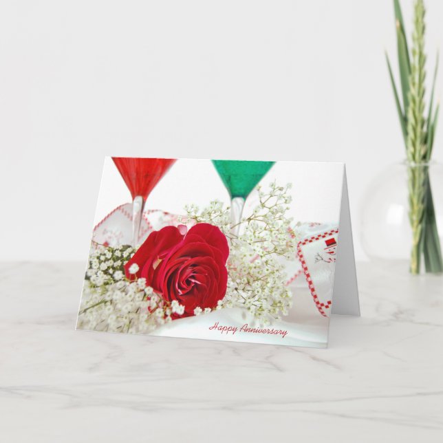 Tarjeta Festiva boda de Navidades por pareja (Anverso)