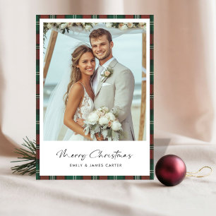 Tarjeta Festiva Boda recién casada de Navidades recién casados