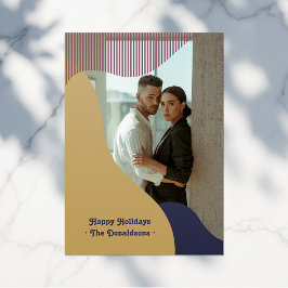 Tarjeta Festiva Boho Arches Modernos Festividad Geométrica Minimal