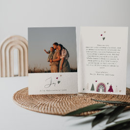 Tarjeta Festiva Boho Corazona Alegría A Los Navidades Fotográficos