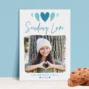 Tarjeta Festiva Boho envía El día de San Valentín de fotos de amor