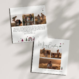 Tarjeta Festiva Boho Hearts Merry Everything Seis Navidades de fot