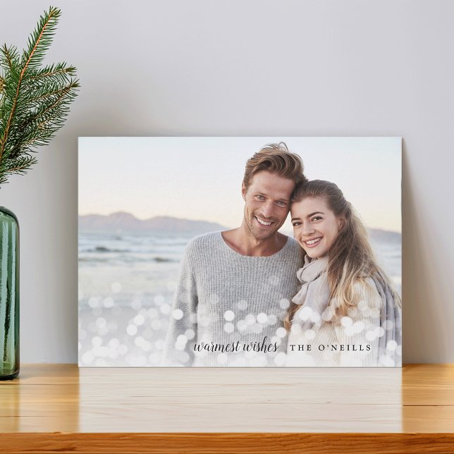 Tarjeta Festiva Bokeh Flare | Foto de los deseos más cálidos (Subido por el creador)