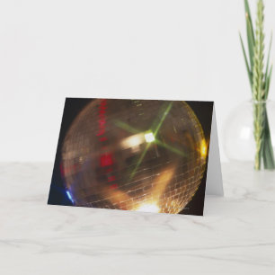 Tarjeta Festiva bola de discoteca