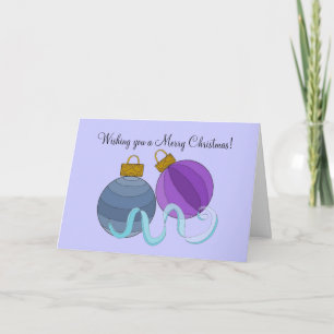 Tarjeta Festiva Bolas de Navidades bonitos