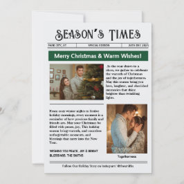 Tarjeta Festiva Boletín de noticias Archivo Collage de Fotos Navid