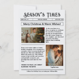 Tarjeta Festiva Boletín de noticias Archivo de Fotografía Collage 