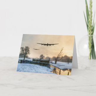 Tarjeta Festiva Bombarderos de Invierno