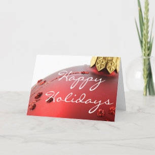 Tarjeta Festiva Bombilla de Navidades de vacaciones felices