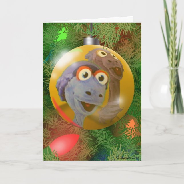 Tarjeta Festiva Bombilla Sid y Ed (Anverso)