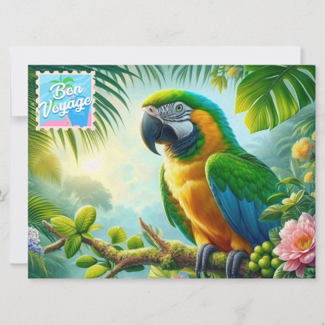Tarjeta Festiva Bon Voyage (Anverso)