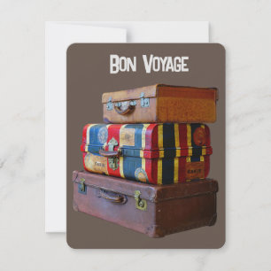 Tarjeta Festiva Bon Voyage/Goodbye/ Retirement Vintage