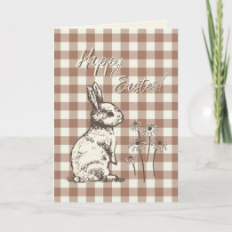 Tarjeta Festiva Bonanza de Conejos Conejos Conejitos Cuidadosament