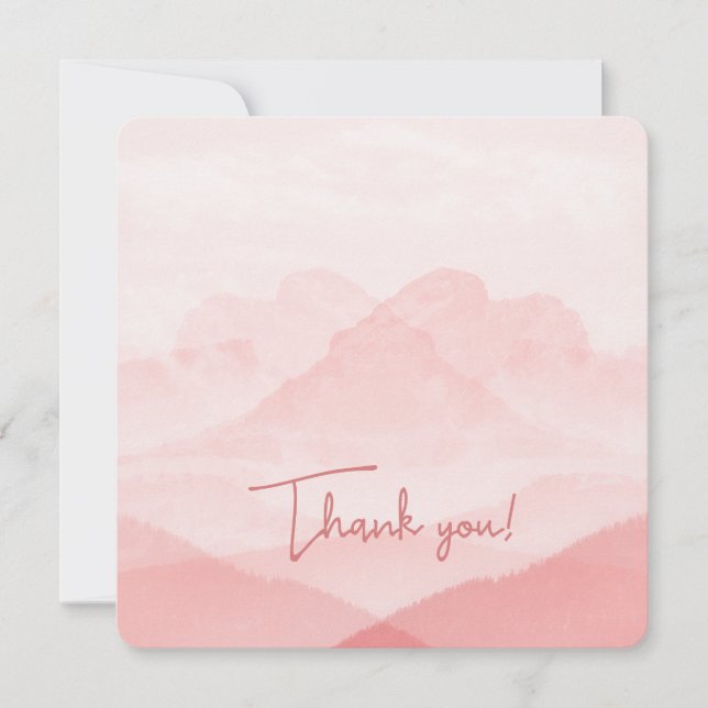 Tarjeta Festiva Bonito Rosa Gracias (Anverso)
