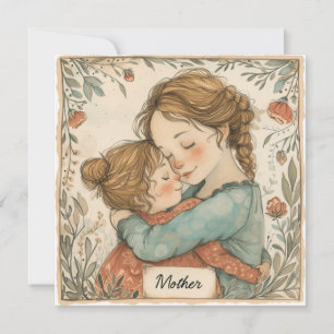 Tarjeta Festiva Bono maternal: deseos afectivos