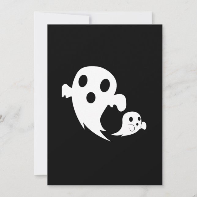 Tarjeta Festiva Boo Blanco  (Anverso)