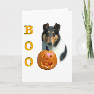 Tarjeta Festiva Boo Collie Suave 