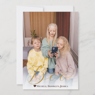 Tarjeta Festiva Boo espeluznante con letras de mano - Feliz foto d