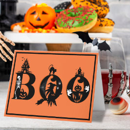 Tarjeta Festiva Boo Halloween