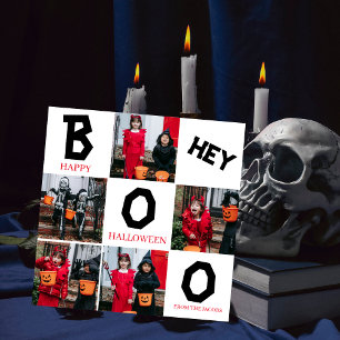 Tarjeta Festiva Boo Spooky Pumpkins Halloween Family 5 Photo