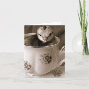 Tarjeta Festiva Boots En Una Taza De Té, Pascua