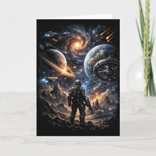Tarjeta Festiva Borde de la Galaxia