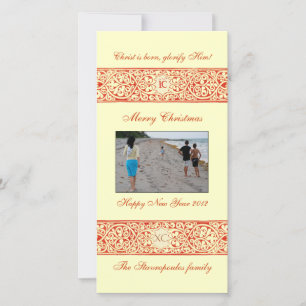 Tarjeta Festiva Borde ICXC
