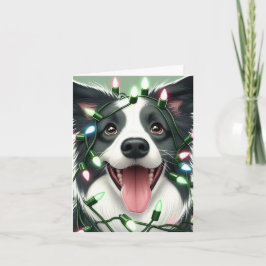 Tarjeta Festiva border collie