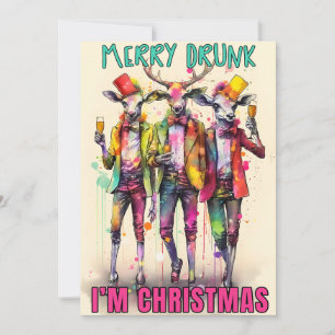 Tarjeta Festiva Borracho Alegre