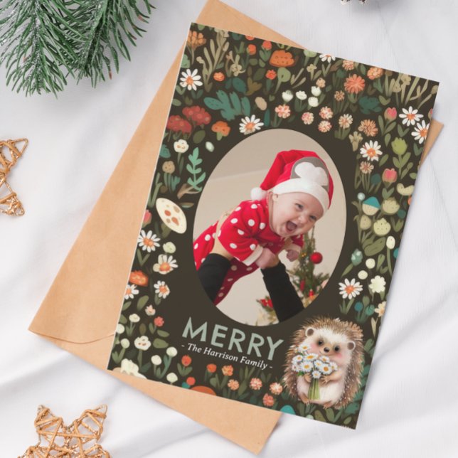 Tarjeta Festiva Bosque de animales Cute Daisy Woodland (Subido por el creador)