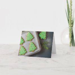 Tarjeta Festiva Bosque de cookies azucareras