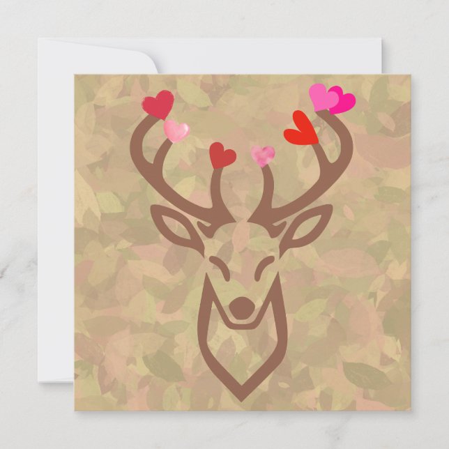 Tarjeta Festiva Bosque profundo y cielos tan amplios  (Anverso)