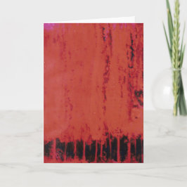TARJETA FESTIVA BOSQUE ROJO #1