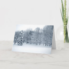 Tarjeta Festiva Bosque tranquilo