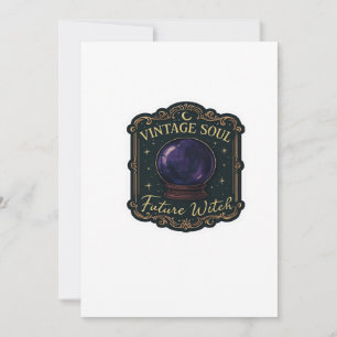 Tarjeta Festiva Bosques místicos de fantasía Whimsigoth, lunas y m