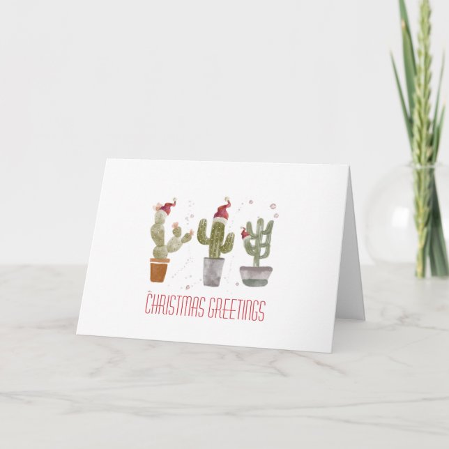 Tarjeta Festiva Botánicos Navidades (Anverso)