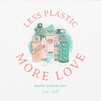 Botellas de agua del Día de la Tierra