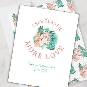 Tarjeta Festiva Botellas de agua respetuosas con el medio ambiente