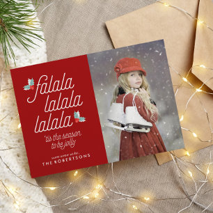 Tarjeta Festiva Boughes de Navidades festivos holly