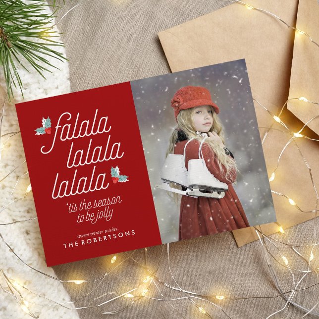 Tarjeta Festiva Boughes de Navidades festivos holly (Subido por el creador)