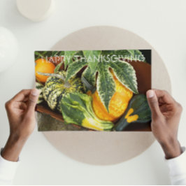 Tarjeta Festiva Bountiful Harvest Photo Acción de Gracias