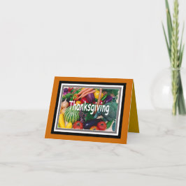Tarjeta Festiva Bountiful Harvest Thankess Holiday Card