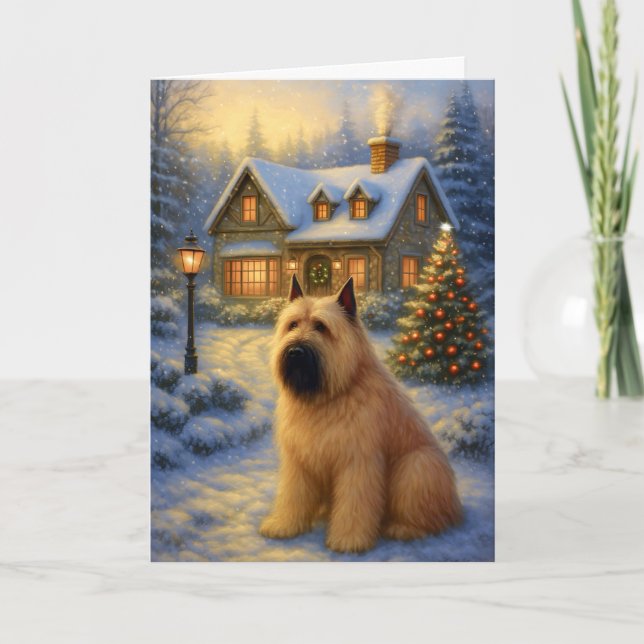 Tarjeta Festiva Bouvier des Flandres Holiday Card (Anverso)