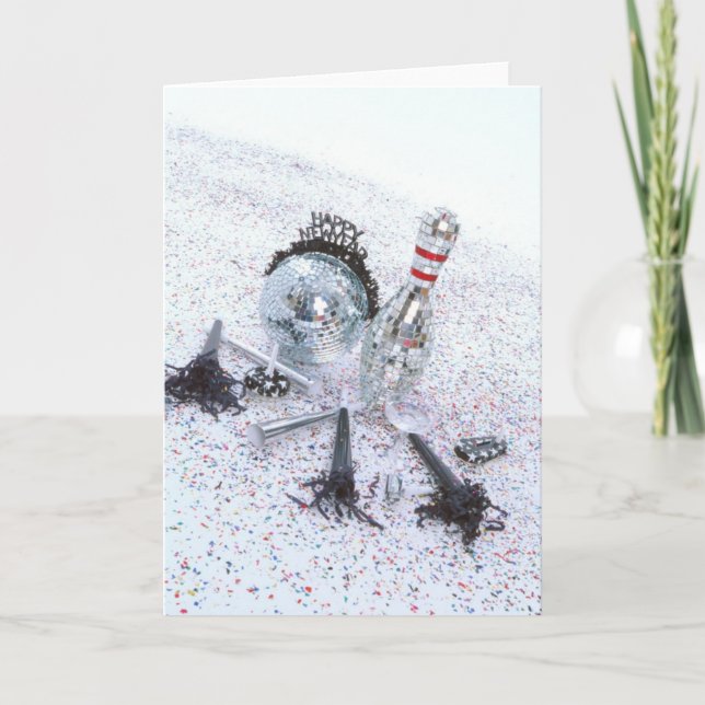 Tarjeta Festiva Bowling_New_Year (Anverso)