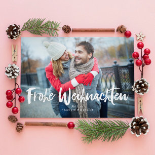 Tarjeta Festiva Bows festivos Frohe Weihnachten