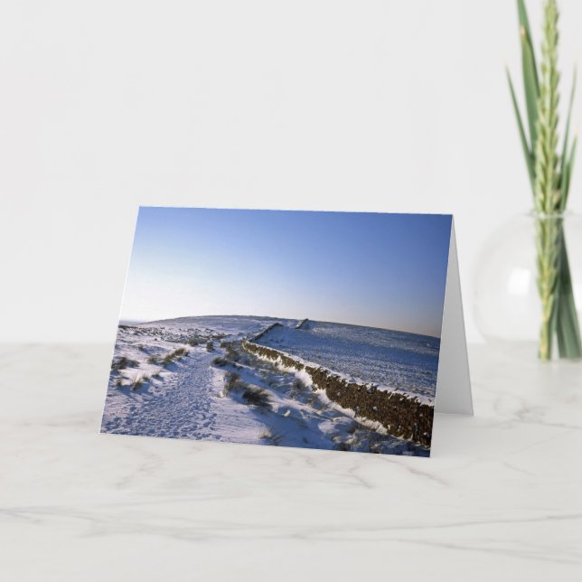 Tarjeta Festiva Bowstonegate Winter (Anverso)