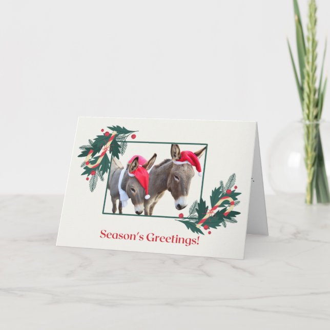 Tarjeta Festiva Boxer y Benjamin les desean unas felices fiestas! (Anverso)